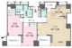 クラッシィタワー新宿御苑 2906 間取り図
