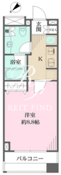西新宿ビップロイヤル 203 間取り図