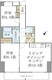 ＳＳ．ＦＬＡＴ神楽坂サウス 1202 間取り図