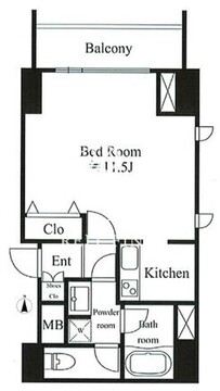 リテラス三軒茶屋 704 間取り図