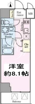 フレールコート錦糸公園 803 間取り図