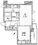 クリオ渋谷ラ・モード 203 間取り図
