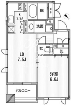 クリオ渋谷ラ・モード 206 間取り図