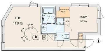 コートモデリア広尾Tokyo 303 間取り図