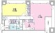 愛宕ビューアパートメント 1406 間取り図