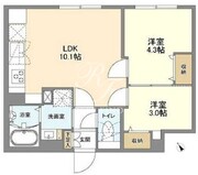 ウェルスクエア新宿戸山 501 間取り図