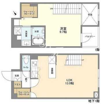 ウェルスクエア新宿戸山 105 間取り図