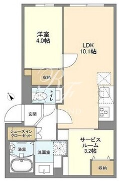 ウェルスクエア新宿戸山 102 間取り図