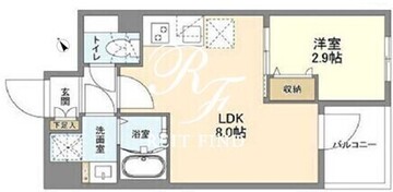 ウェルスクエア新宿戸山 405 間取り図
