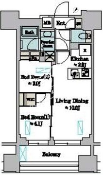 ブリリアイスト墨田曳舟 303 間取り図