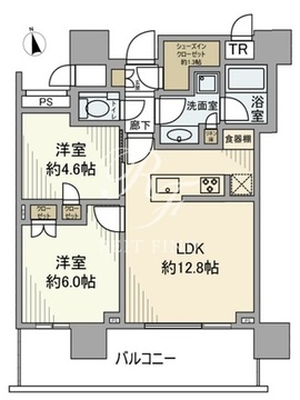 パークシティ中央湊ザタワー 2414 間取り図