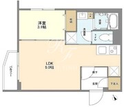 ウェルスクエア馬込2 306 間取り図 ?>