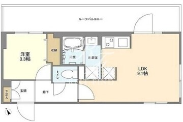 ウェルスクエア馬込2 404 間取り図