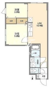 ウェルスクエア桜上水 403 間取り図