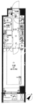 フィース水天宮前 206 間取り図