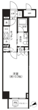 フィース水天宮前 316 間取り図
