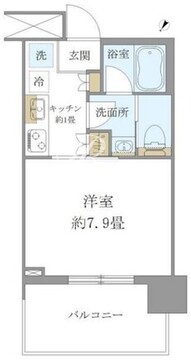 ブリリアタワー浜離宮 805 間取り図
