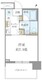 ブリリアタワー浜離宮 805 間取り図
