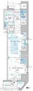 サンウッドフラッツ新宿四谷三丁目 1402 間取り図 ?>