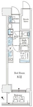 リテラス西日暮里 303 間取り図