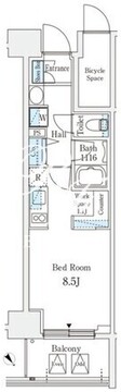 リテラス西日暮里 203 間取り図