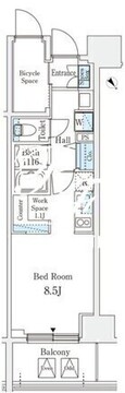 リテラス西日暮里 1102 間取り図