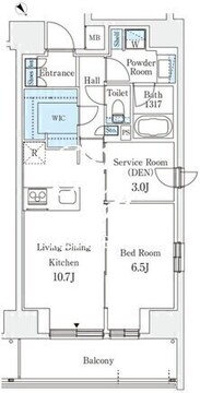 リテラス西日暮里 501 間取り図