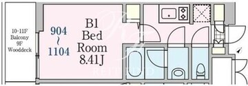 リージア西新宿O-PLACE 904 間取り図