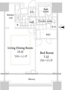 コンシェリア西新宿タワーズウエスト 2610 間取り図
