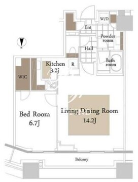 コンシェリア西新宿タワーズウエスト 1310 間取り図