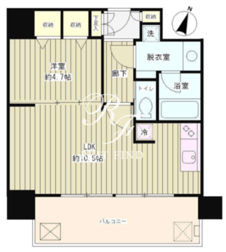 リバー＆タワー 803 間取り図