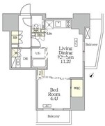 ザ・パークハビオ大森山王 1104 間取り図