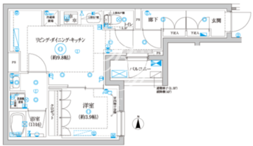 セジョリ東陽町2 201 間取り図