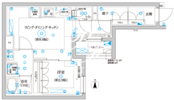 セジョリ東陽町2 401 間取り図