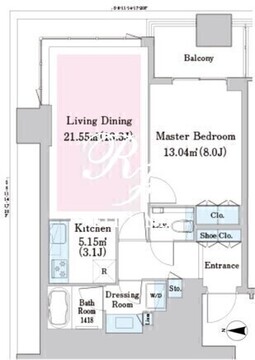 中野ステーションレジデンス 801 間取り図