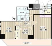トレステージ目黒 1404 間取り図