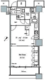 ザ東京タワーズミッドタワー 2519 間取り図