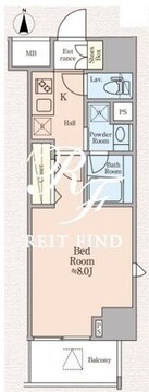 ハイズ住吉2 303 間取り図