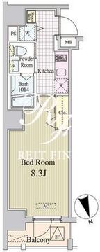 アルプエンテ大手町 203 間取り図