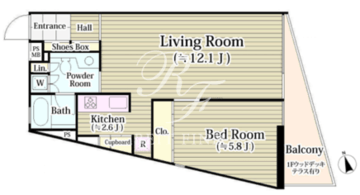 代々木　ＭＫ　ＣＯＵＲＴ 303 間取り図