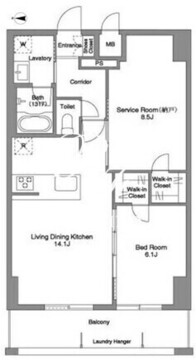 プリマステラ 1303 間取り図