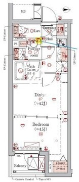 プレール・ドゥーク赤塚 404 間取り図