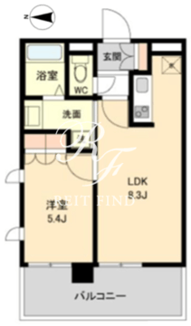 ラクアスレジデンス東新宿 1001 間取り図