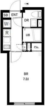 コンポジット品川戸越 102 間取り図
