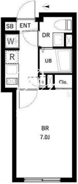 コンポジット品川戸越 202 間取り図