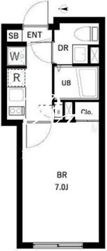 コンポジット品川戸越 401 間取り図