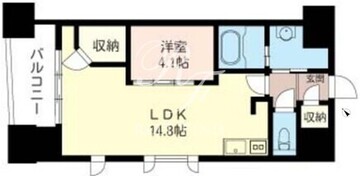 エスティメゾン銀座 707 間取り図