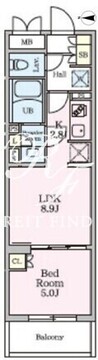 リビオメゾン大岡山 203 間取り図