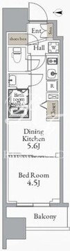 グランカーサ町屋 501 間取り図