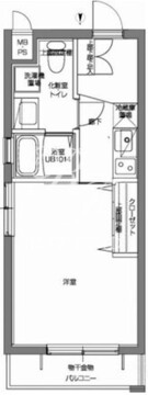 パティーナV代々木上原 208 間取り図